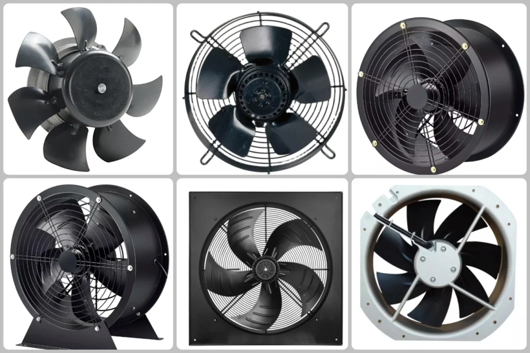 AC DC Ec External Rotor Motor Axial Fan Industrial Ventilation Exhaust Fan Cooling Fan 200/250/300/315/350/400/450mm