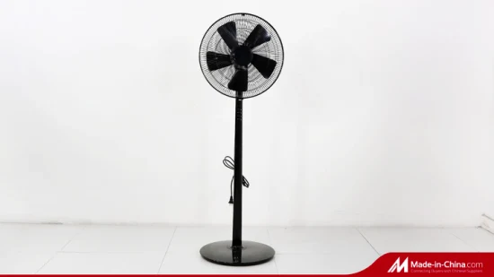 Ventilateur de table de ventilateur électrique en plastique de 30 cm de ventilateur de ventilation tout noir pour la maison et le bureau