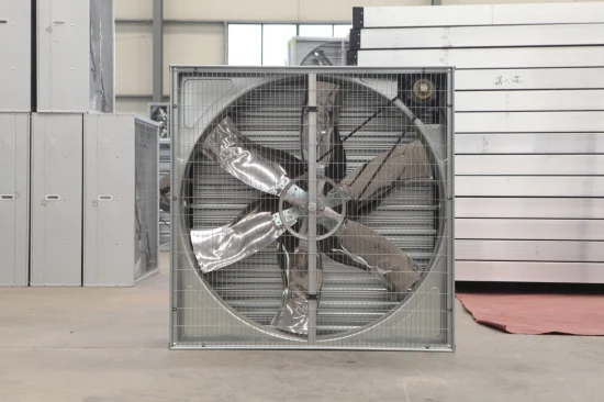 Ventilateur de refroidissement axial d'échappement de ventilation fixé au mur utilisé dans la volaille industrielle/serre agricole/commerciale/culture hydroponique avec grand volume de vent